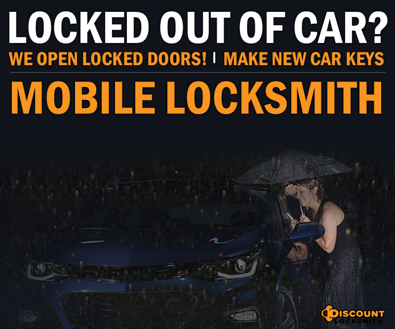 Mobile locksmith service to open locked car doors